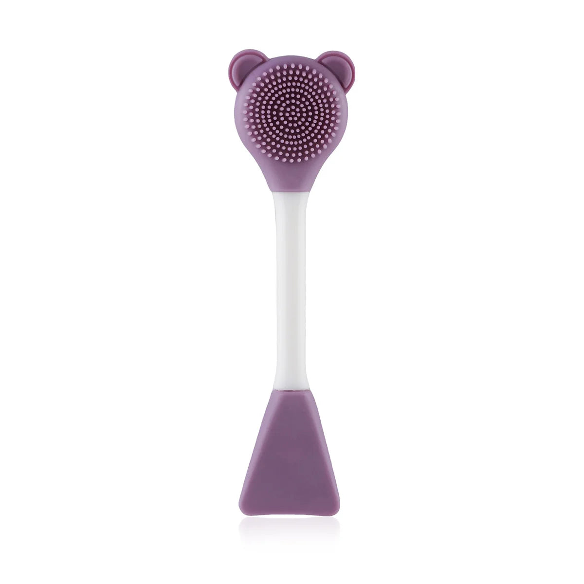 Brosse visage en silicone double tête (forme ourson)